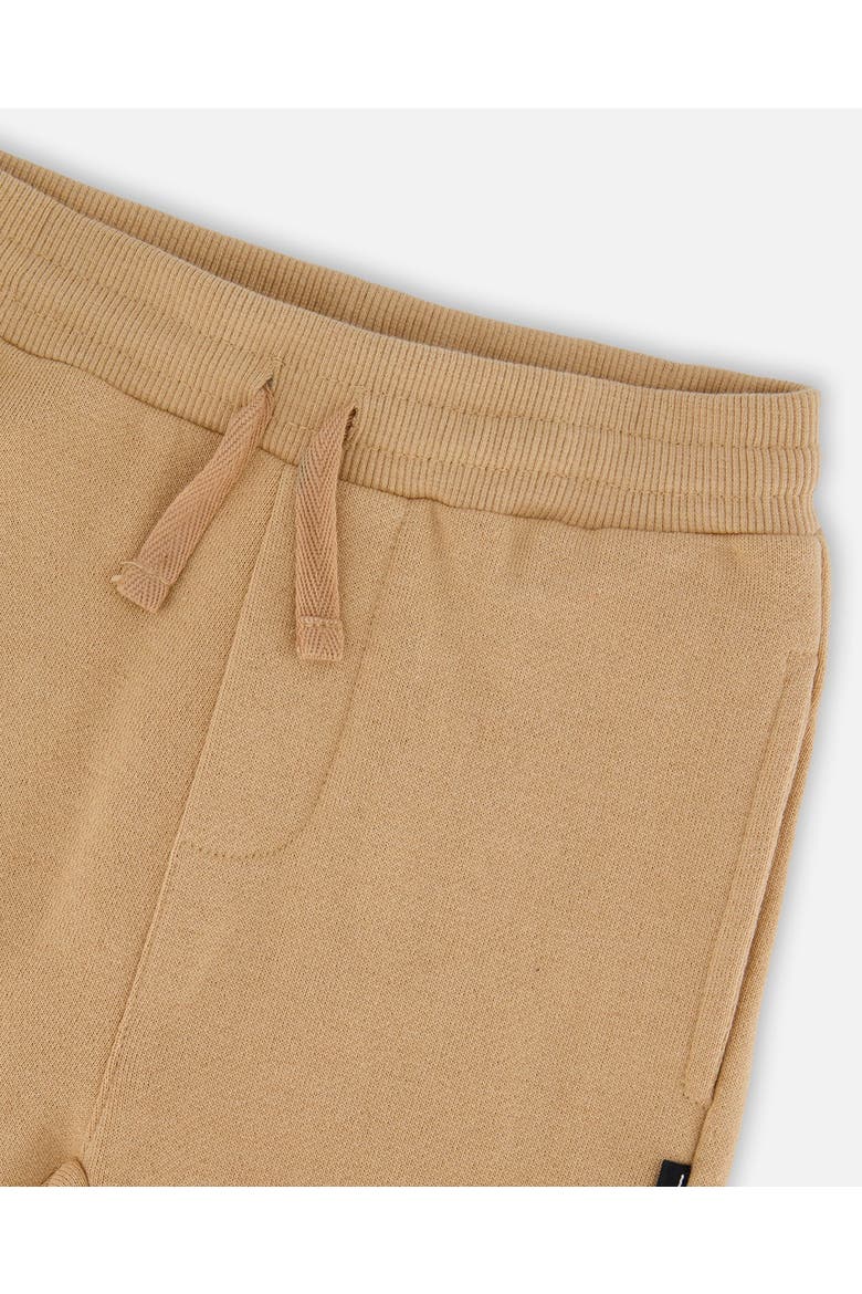 French Terry Elastic Waist Sweatpants, Alternate, color, Beige