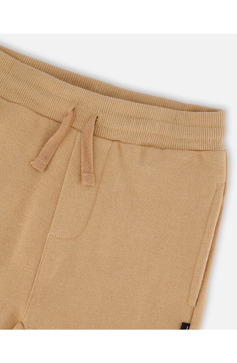 Deux par Deux French Terry Elastic Waist Sweatpants, Alternate, color, Beige