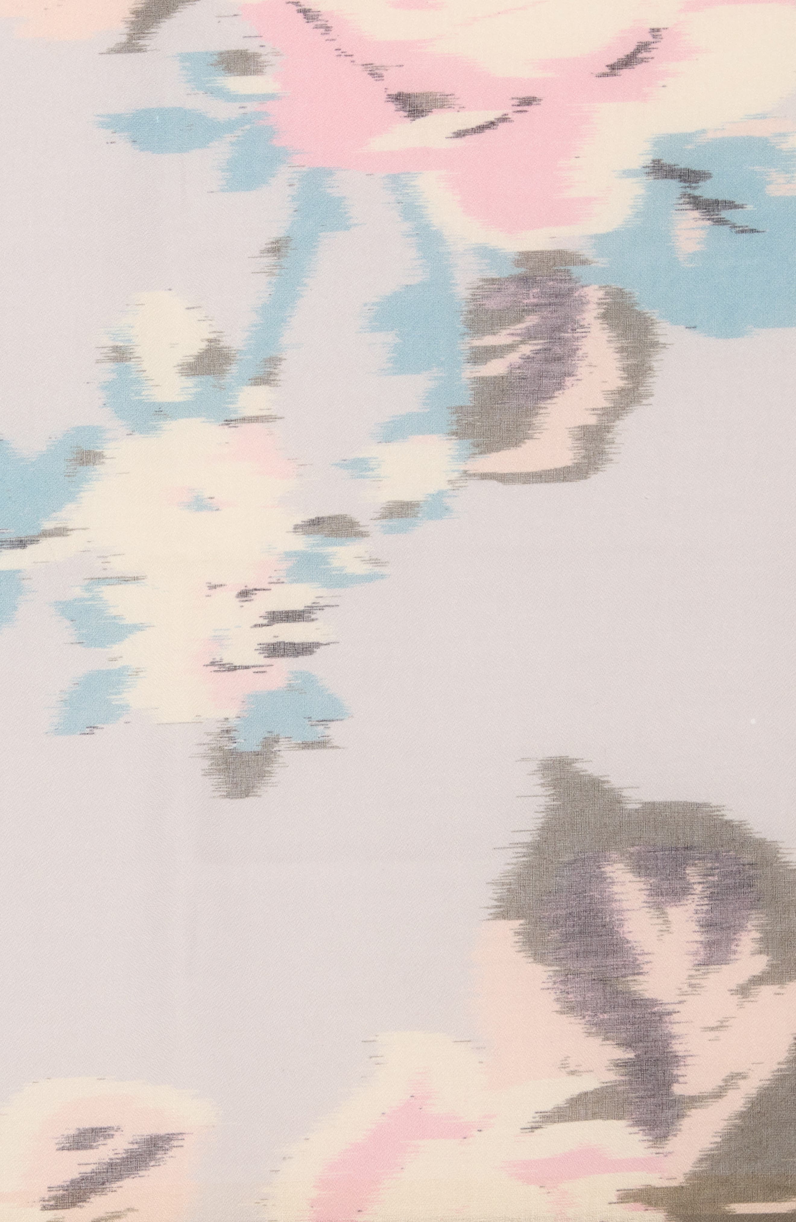 Vince Camuto Ikat Rose Print Gauze Square Scarf (Women) | Nordstromrack