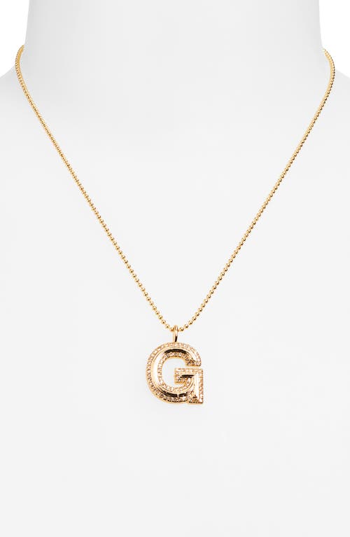 Baublebar Arianna Initial Pendant Necklace In Gold