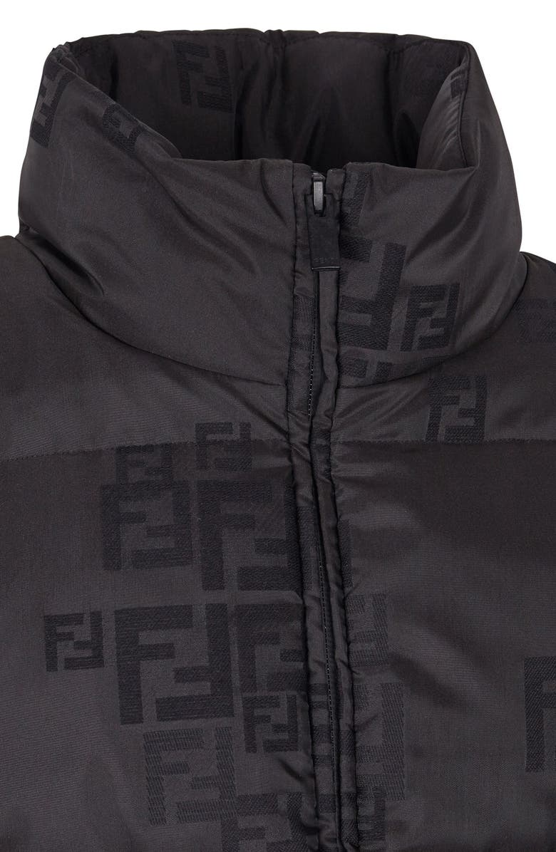 Fendi Logo Down Puffer Vest, Alternate, color, 