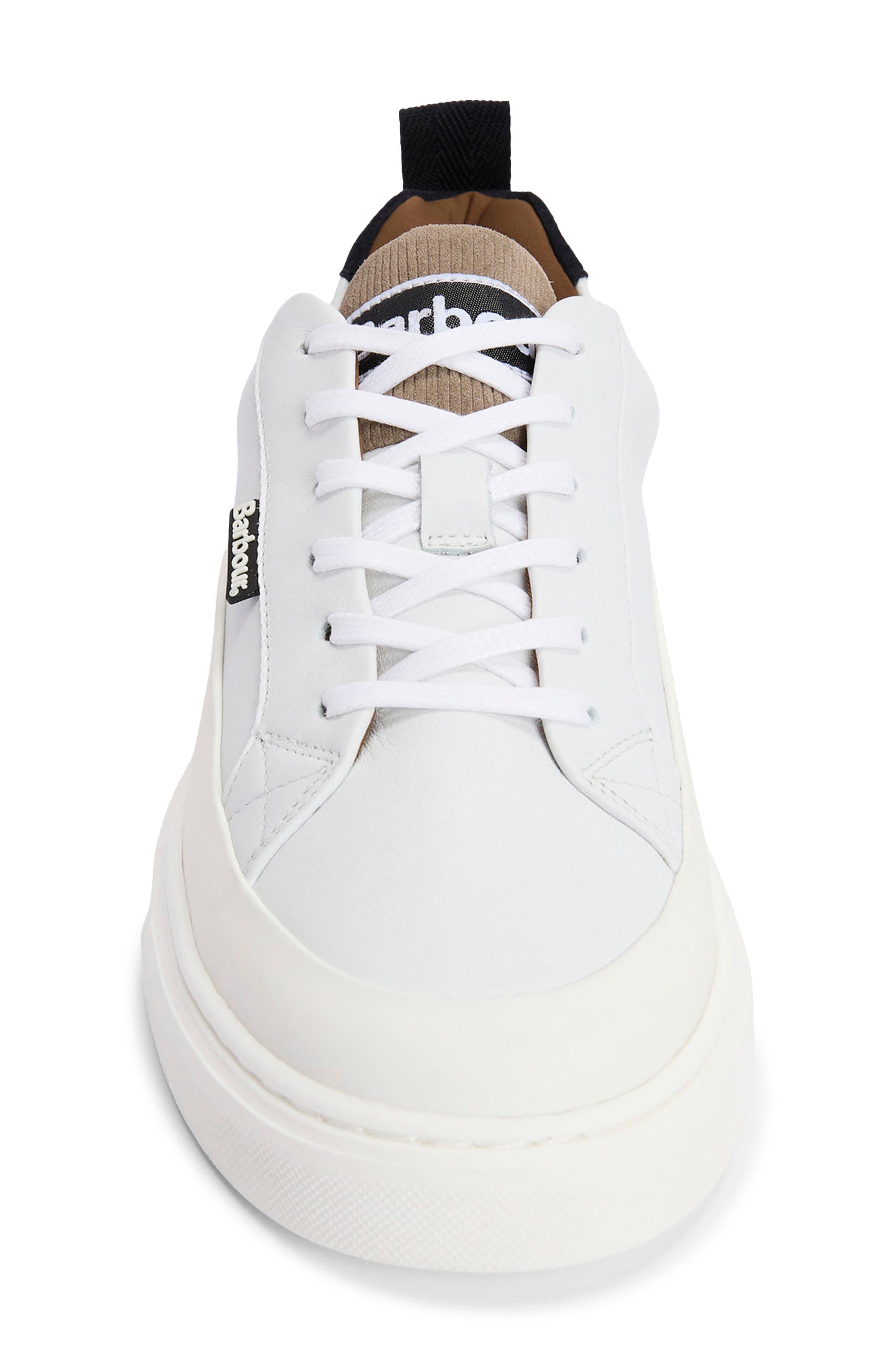 Barbour Stannington Trainer Sneaker, Alternate, color, White/ Navy/ Trench