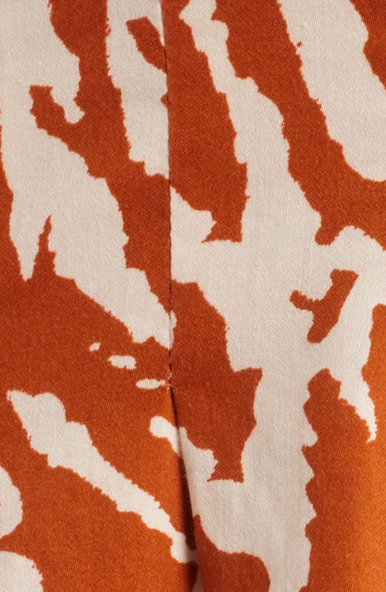 LOVE THE LABEL Marta Button-Up Minidress, Alternate, color, Terracotta Zebra