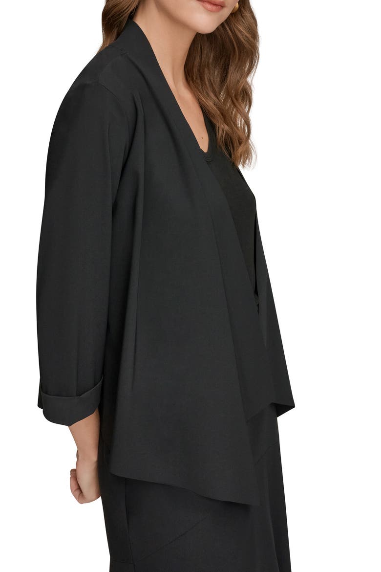 Open Front Jacket, Alternate, color, BLACK