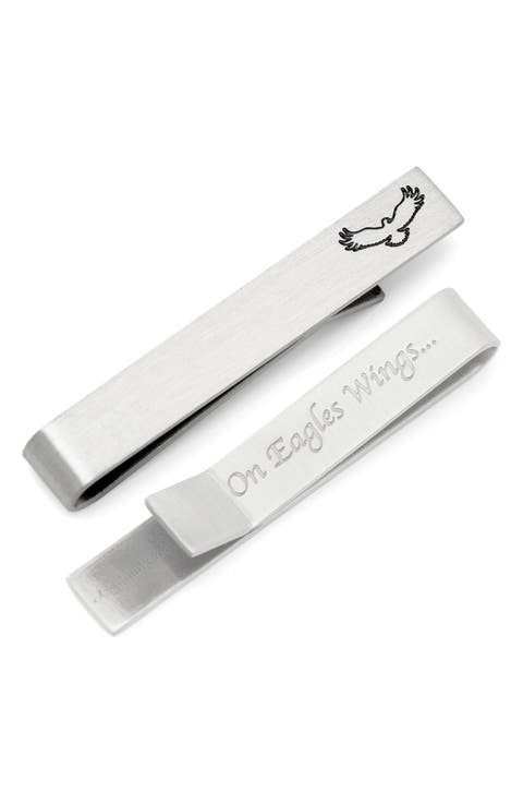 Eagle & Message Tie Bar