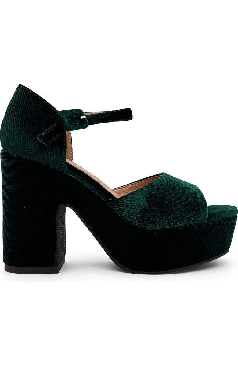 CHELSEA CREW Quill Sandal, Alternate, color, Green Velvet