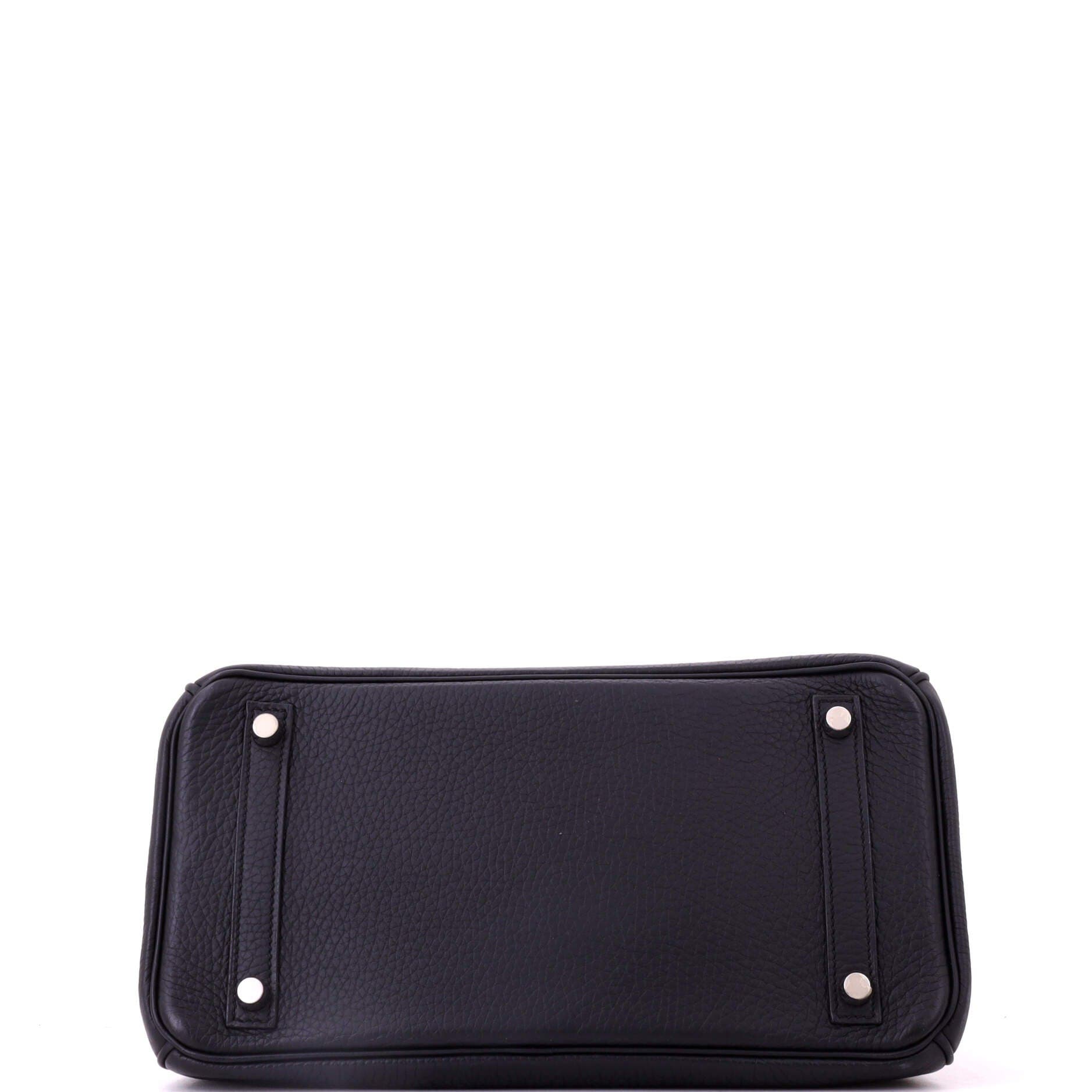 Birkin Handbag Black Clemence with Palladium Hardware 30, Alternate, color, Black
