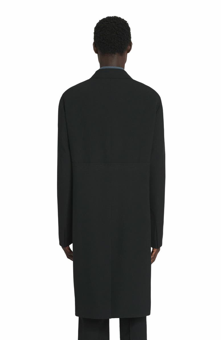 Lanvin Wool Coat, Alternate, color, Black