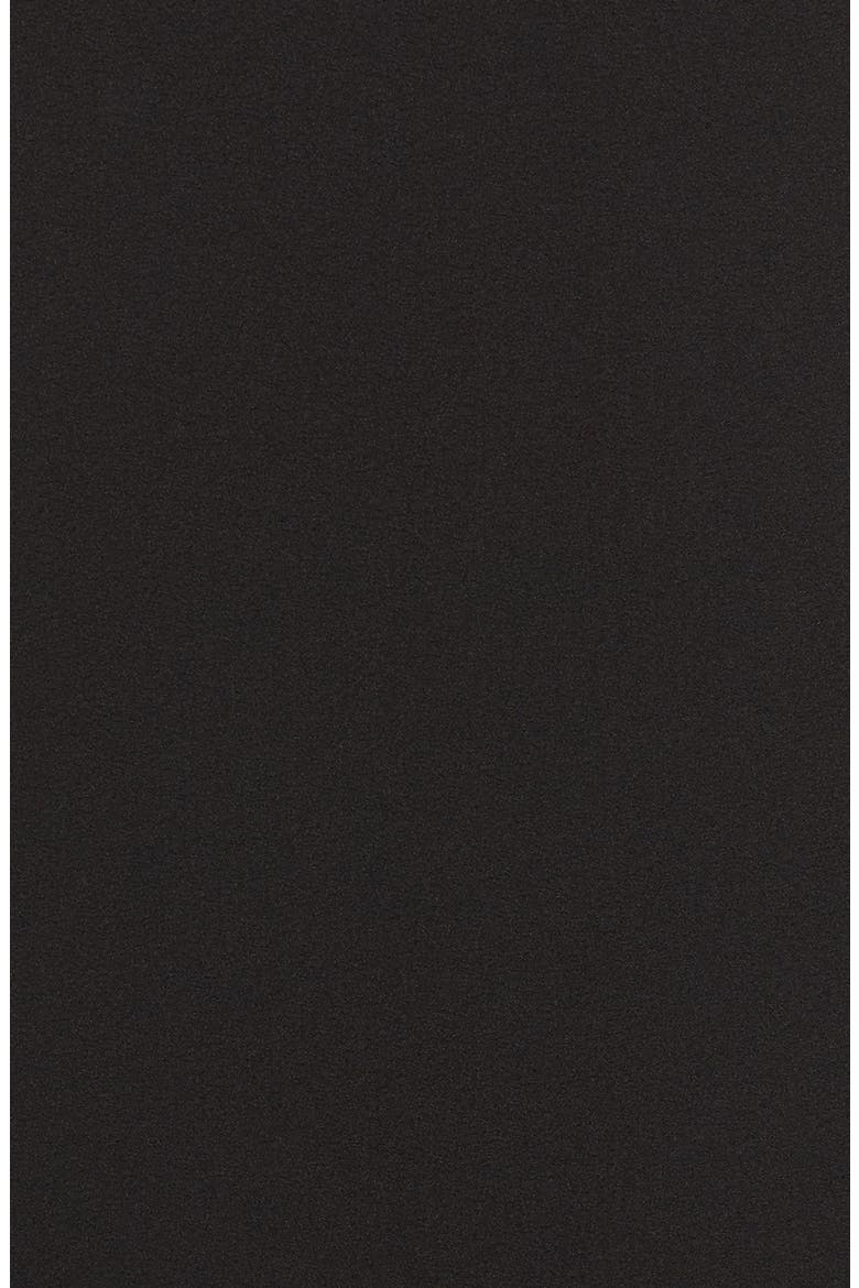 FAUX WRAP DRESS, Alternate, color, BLACK