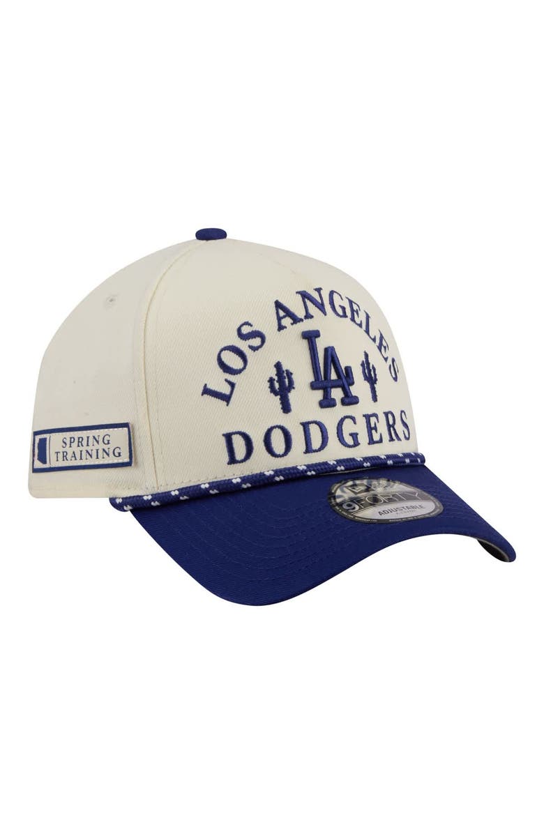 New Era Men's New Era  Cream Los Angeles Dodgers 2026 Spring Training Fan Pack Rope A-Frame 9FORTY Adjustable Hat, Main, color, Cream