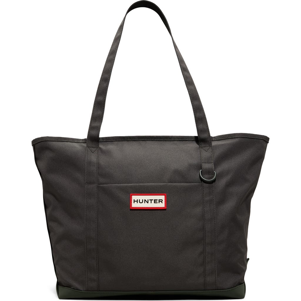 Hunter Campus Tote In Green Textured