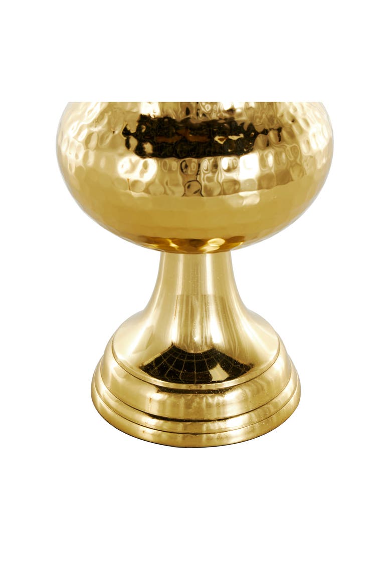 Textured Metal Vase, Alternate, color, GOLD
