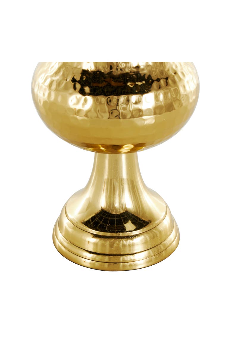 VIVIAN LUNE HOME Textured Metal Vase, Alternate, color, Gold