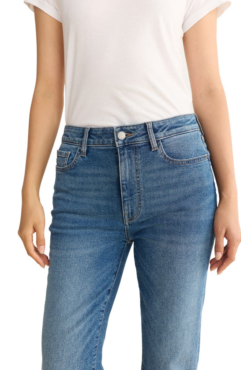 WARP+WEFT NAO Raw Hem High Waist Crop Bootcut Jeans, Alternate, color, Ever After