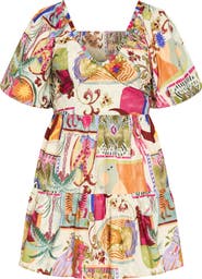 City Chic Simono Fit & Flare Minidress