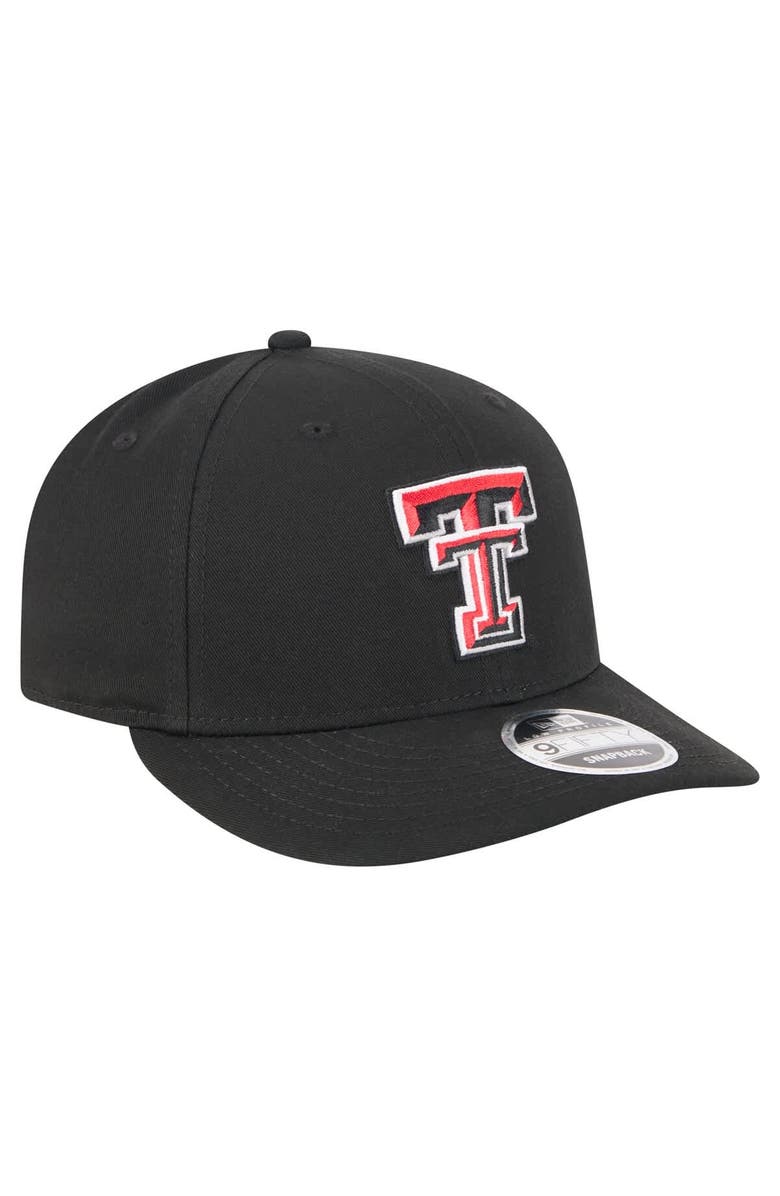 New Era Men's New Era Black Texas Tech Red Raiders Low Profile 9FIFTY Snapback Hat, Alternate, color, 