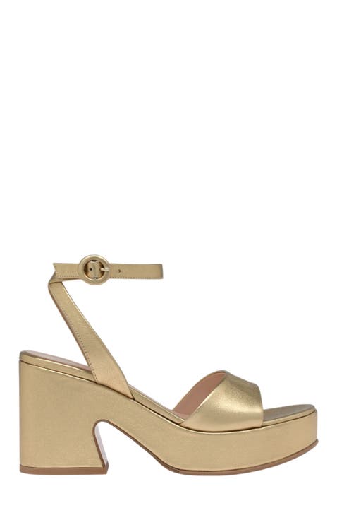 Women's Gianvito Rossi Metallic Heels | Nordstrom Women's Gianvito Rossi Metallic Heels | Nordstrom