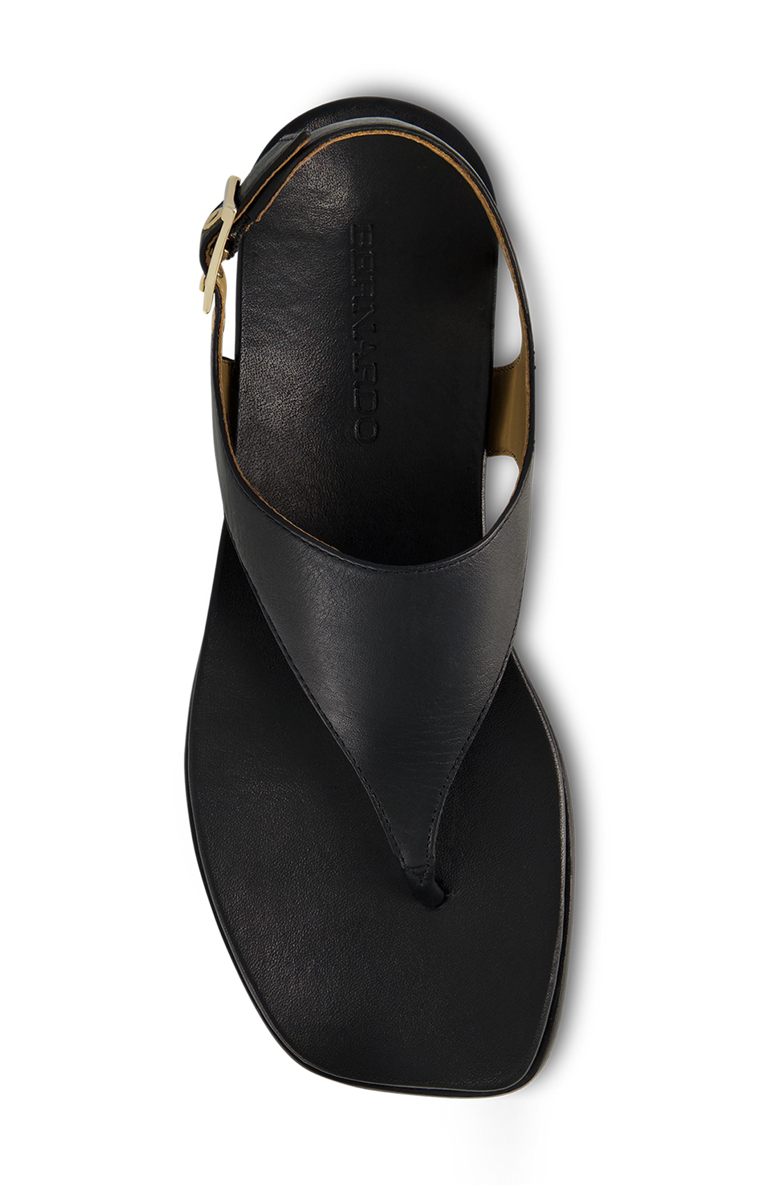 Bernardo Footwear Concord Slingback Sandal, Alternate, color, Black Glove Leather