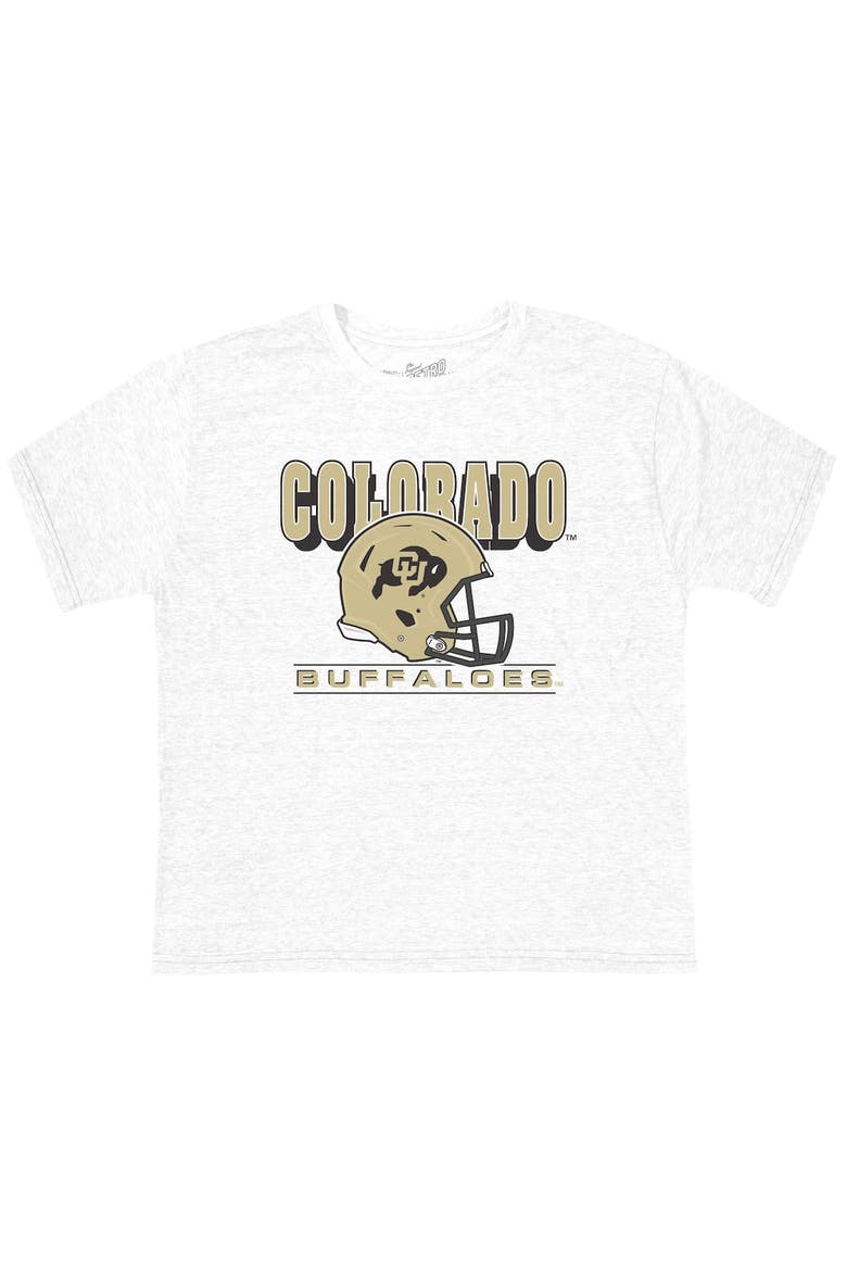 Preschool Original Retro Brand Ash Colorado Buffaloes Helmet Tri-Blend T-Shirt, Main, color, Ash