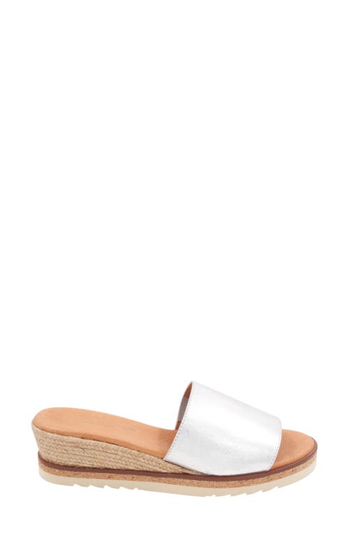 Andre Assous André Assous Nessie Platform Wedge Sandal In Silver