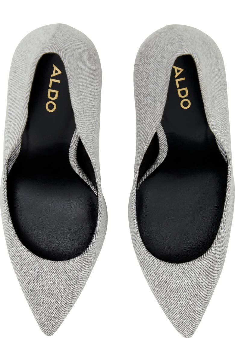 ALDO Lala Pointed Toe Pump, Alternate, color, Grey