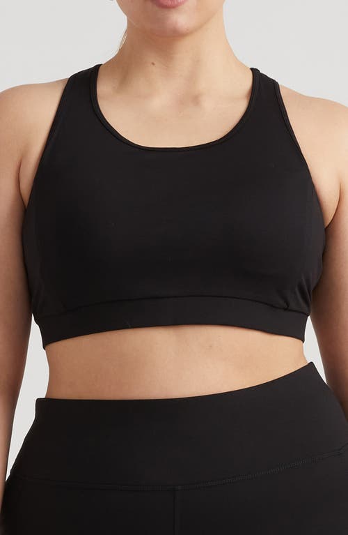 Universal Standard Racerback Sports Bra In Black