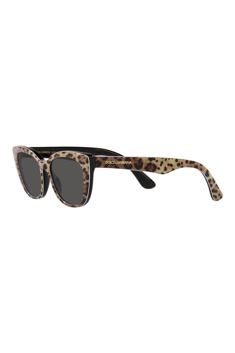 49mm Small Cat Eye Sunglasses, Alternate, color, DARK GREY