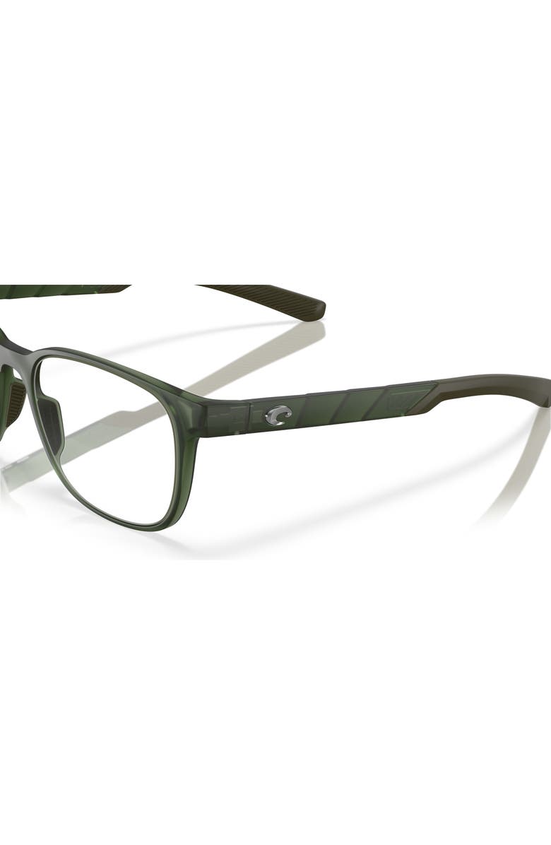 Costa 53mm Rectangle optical glasses, Alternate, color, Green