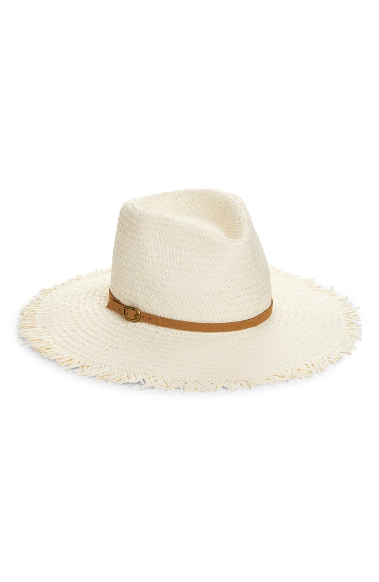 Treasure & Bond Frayed Rancher Hat with Buckle, Main, color,