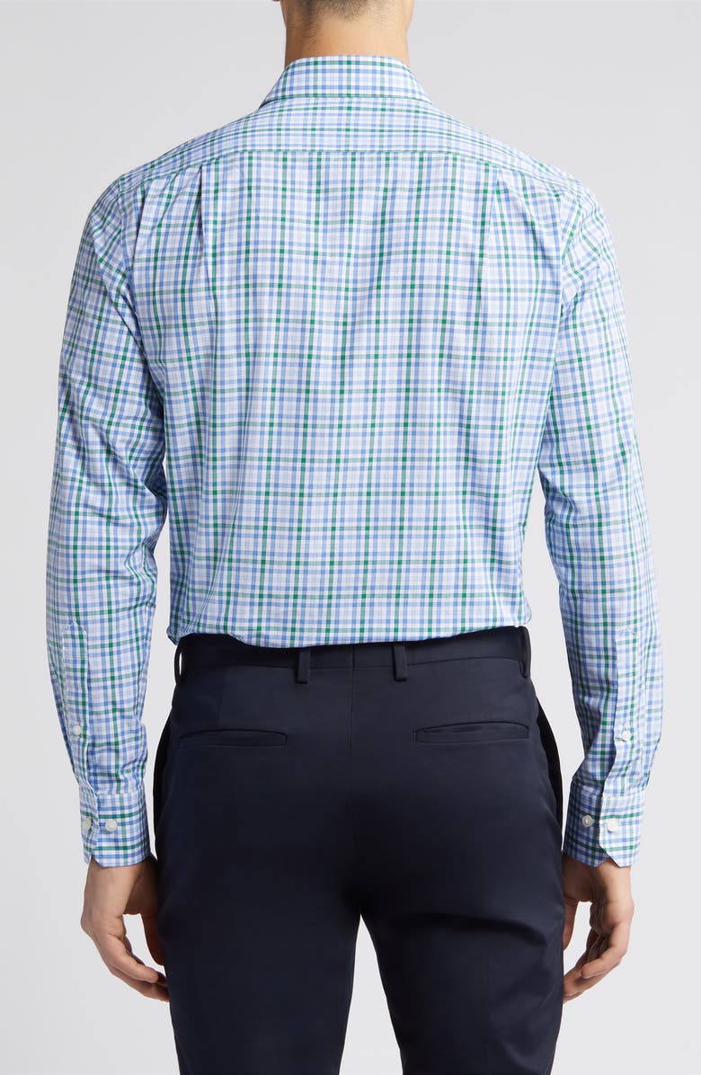 Scott Barber Microdobby Gingham Button-Up Shirt, Alternate, color,