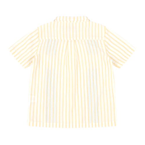 Mixed Up Clothing Boys Bordado Shirt In Yellow/white Stripes