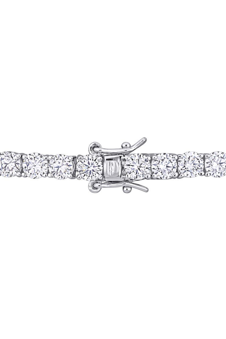 Moissanite Tennis Bracelet, Alternate, color, Sterling Silver