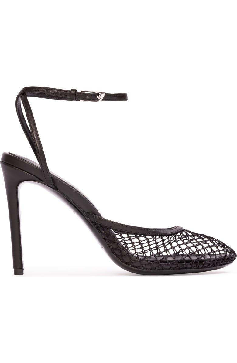 BLACK SUEDE STUDIO Millie100 Mesh Sandal, Main, color, Black Woven Mesh