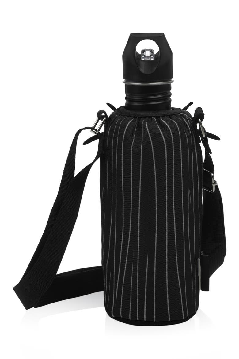 x Disney® Nightmare Before Christmas Jack Skellington Stainless Steel Water Bottle & Cooler Sling, Alternate, color, BLACK
