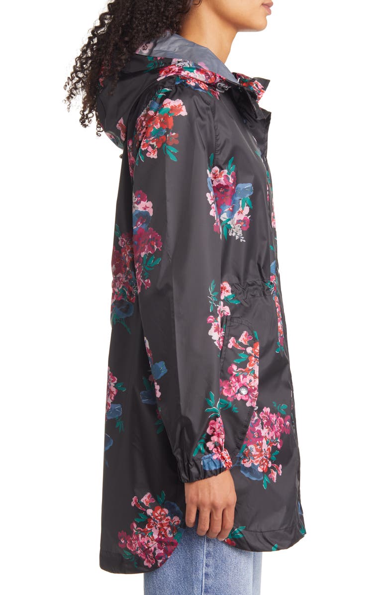Joules Golightly Floral Raincoat, Alternate, color, 