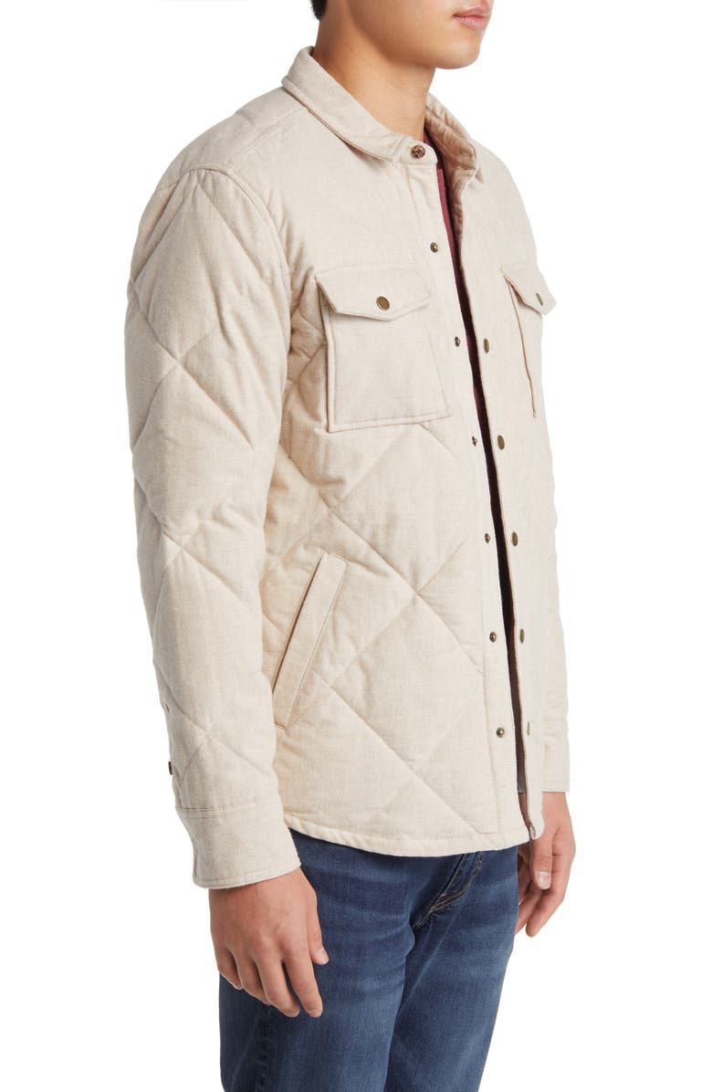 Marine Layer Olin Quilted Snap-Up Overshirt, Alternate, color,