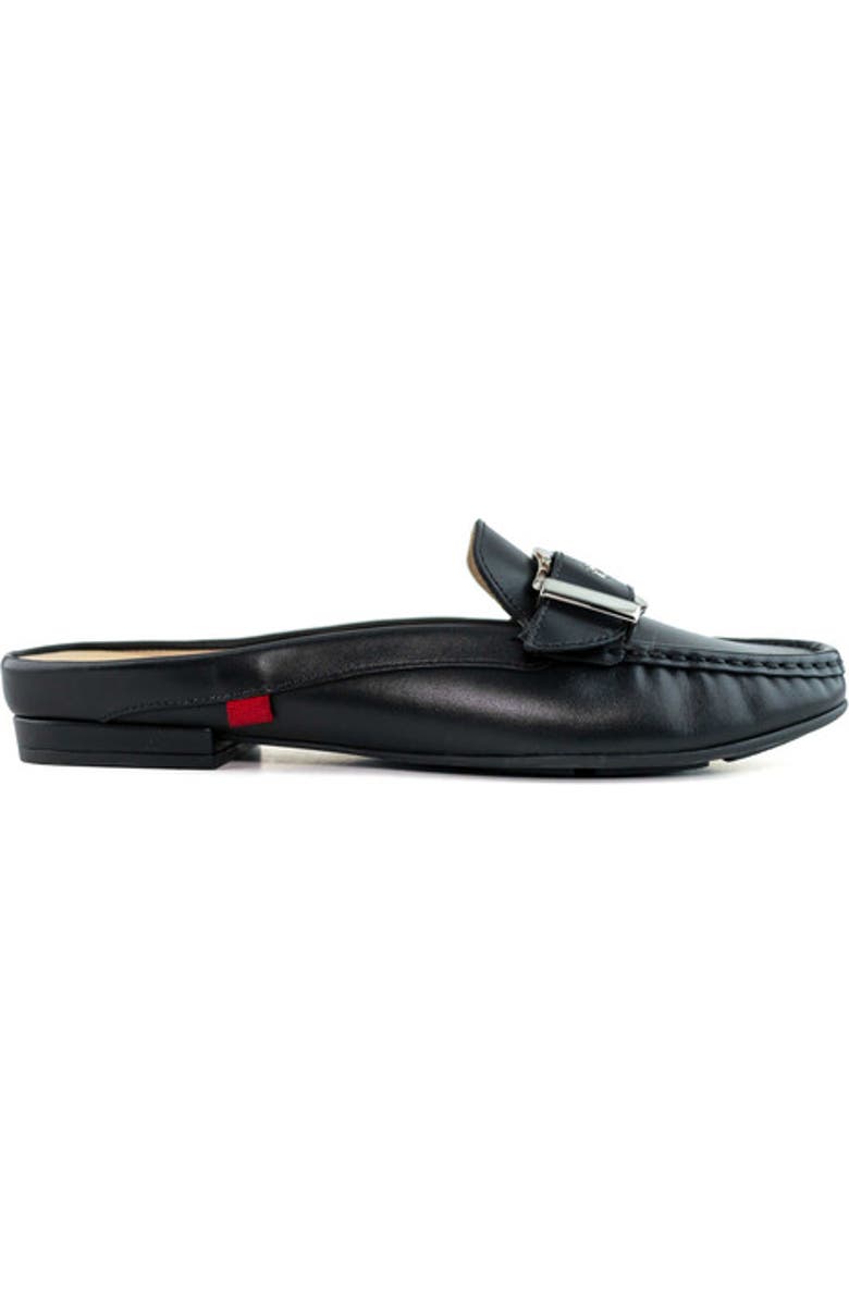 Marc Joseph New York Barbara St Leather Buckle Mule, Alternate, color, Black Napa