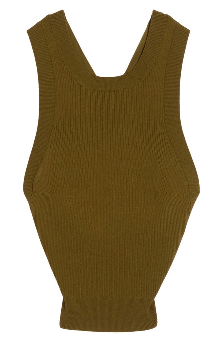 SANDRO Basile Sleeveless Sweater, Main, color, Olive