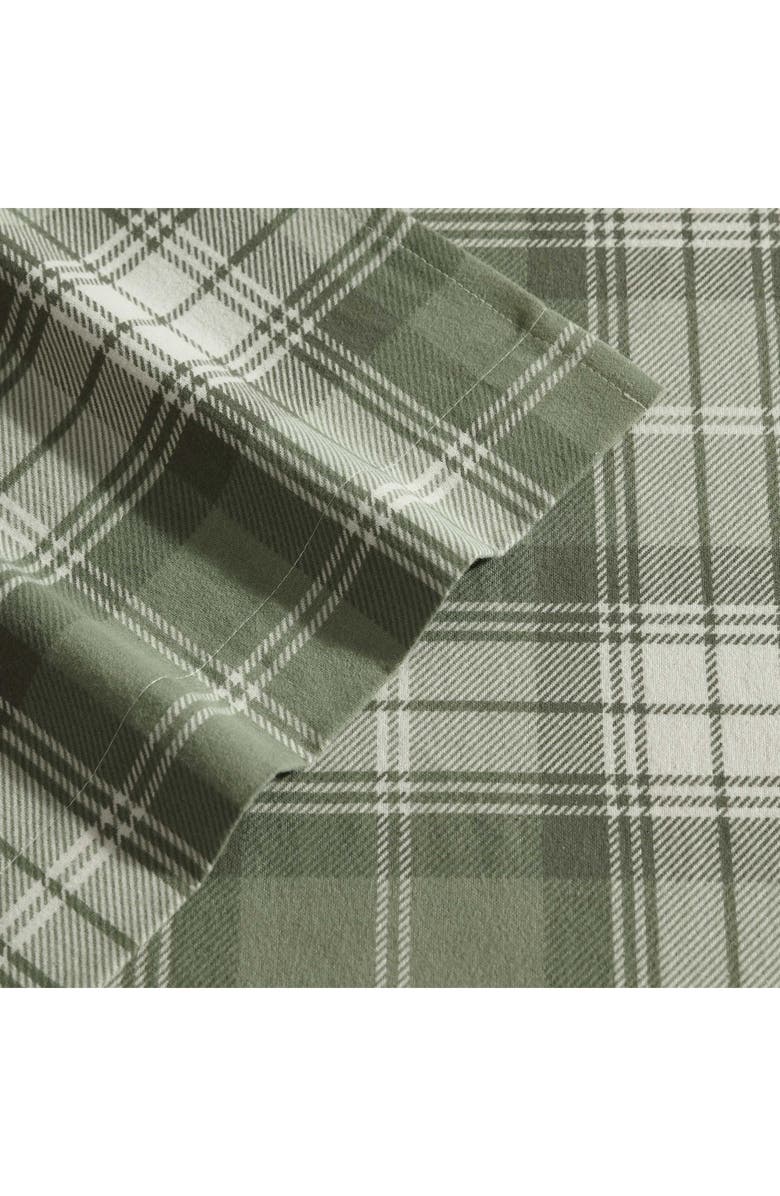 Eddie Bauer Heartland Plaid Print Flannel Sheet Set, Alternate, color, Medium / Dark Green