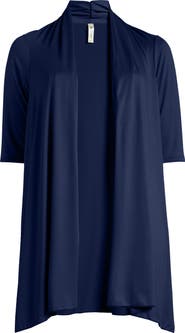 24seven Comfort Apparel Open Front Long Cardigan