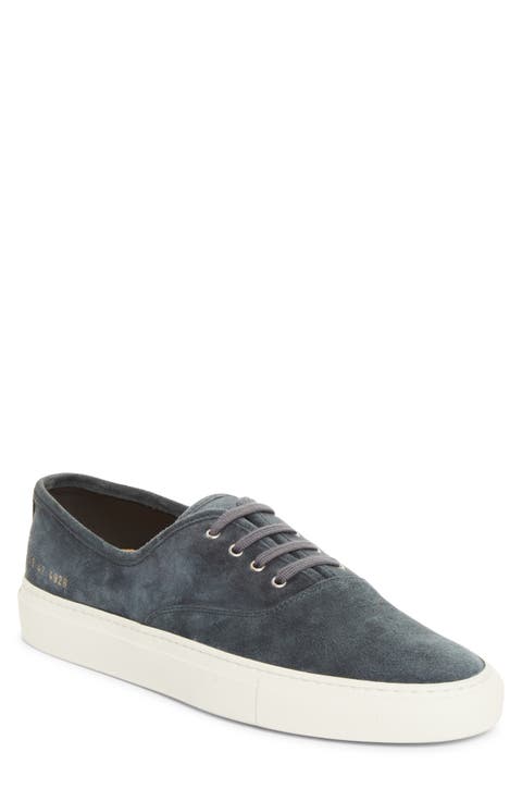 Four Hole Suede Sneaker