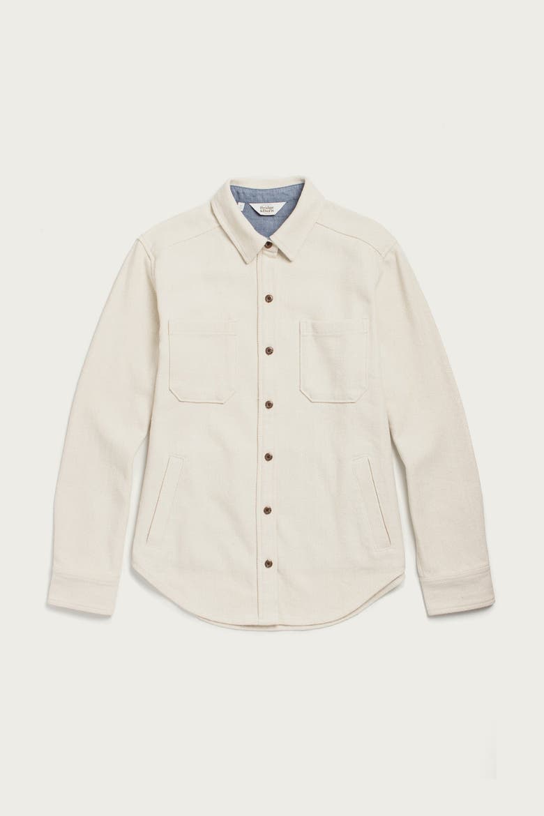 Dawson Overshirt, Main, color, Ivory Twill