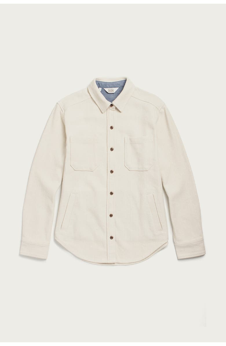 Bridge & Burn Dawson Overshirt, Main, color, Ivory Twill