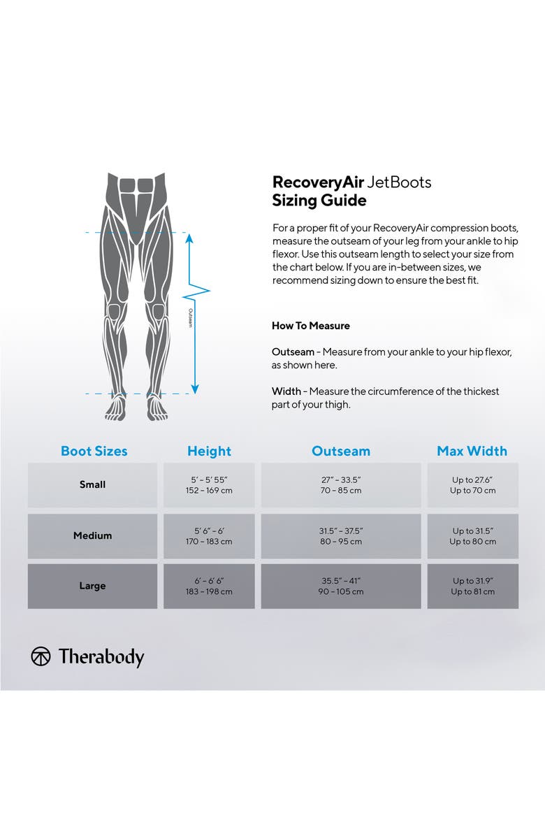 Therabody RecoveryAir JetBoots Small Wireless Compression Boots, Alternate, color,
