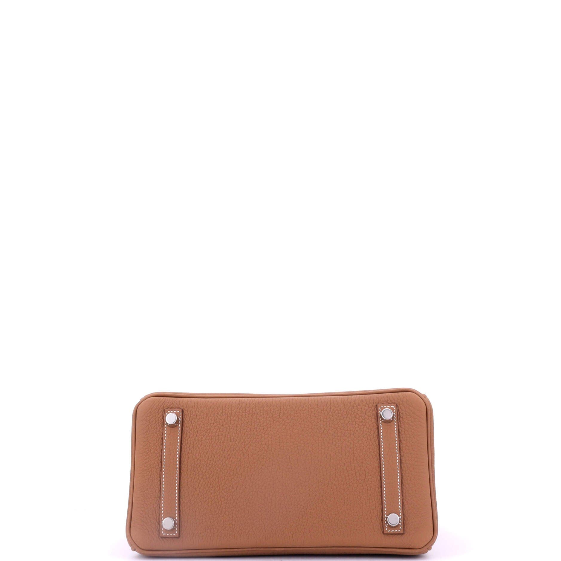 Birkin Handbag Brown Togo with Palladium Hardware 25, Alternate, color, Metallic Gold