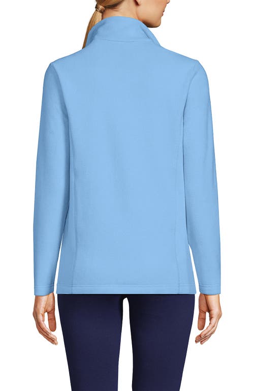 Lands' End Anyweather Fleece Quarter Zip Pullover In Bermuda Blue