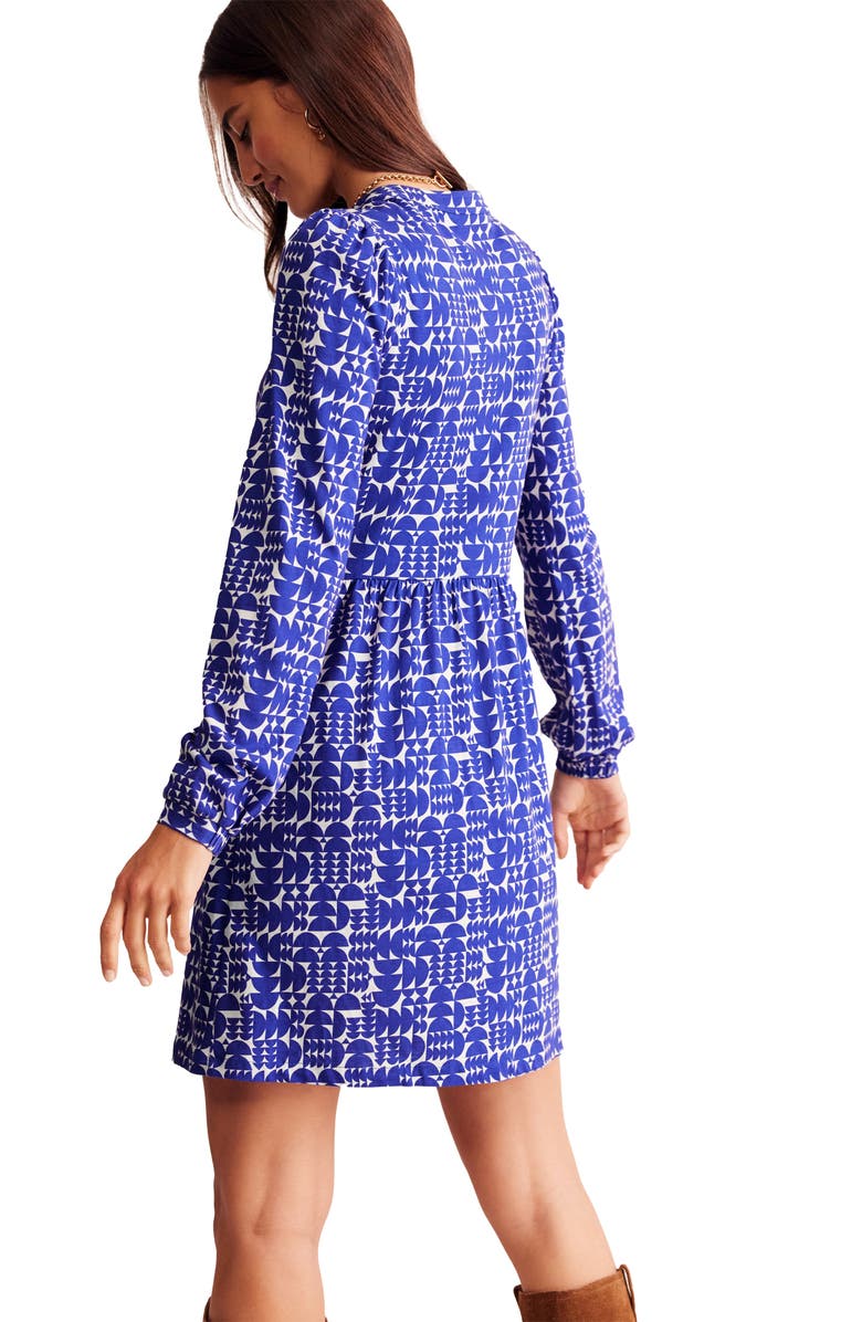 Boden Naomi Relaxed Long Sleeve Jersey Minidress, Alternate, color,