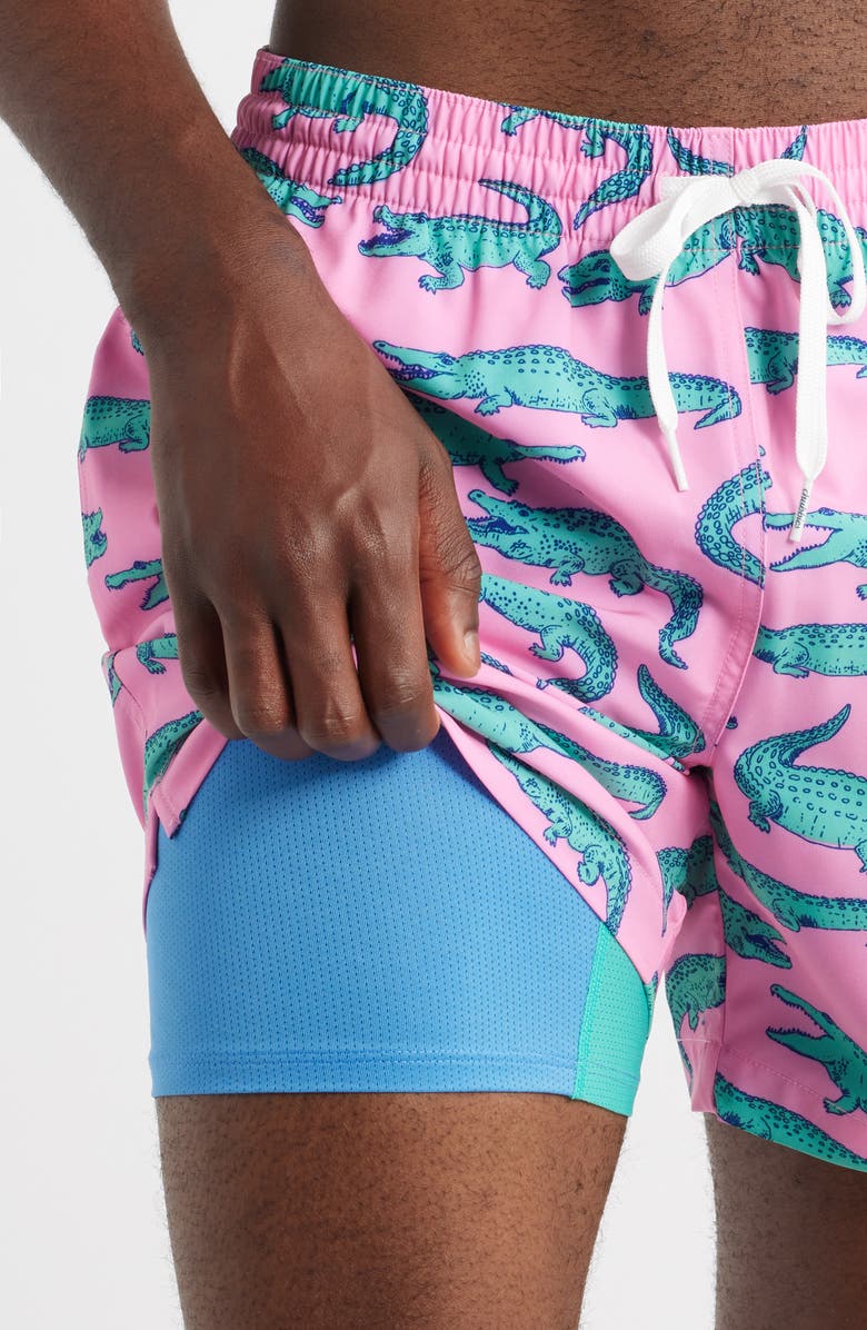 Chubbies The Glades Lined 5.5-Inch Swim Trunks, Alternate, color, Pink