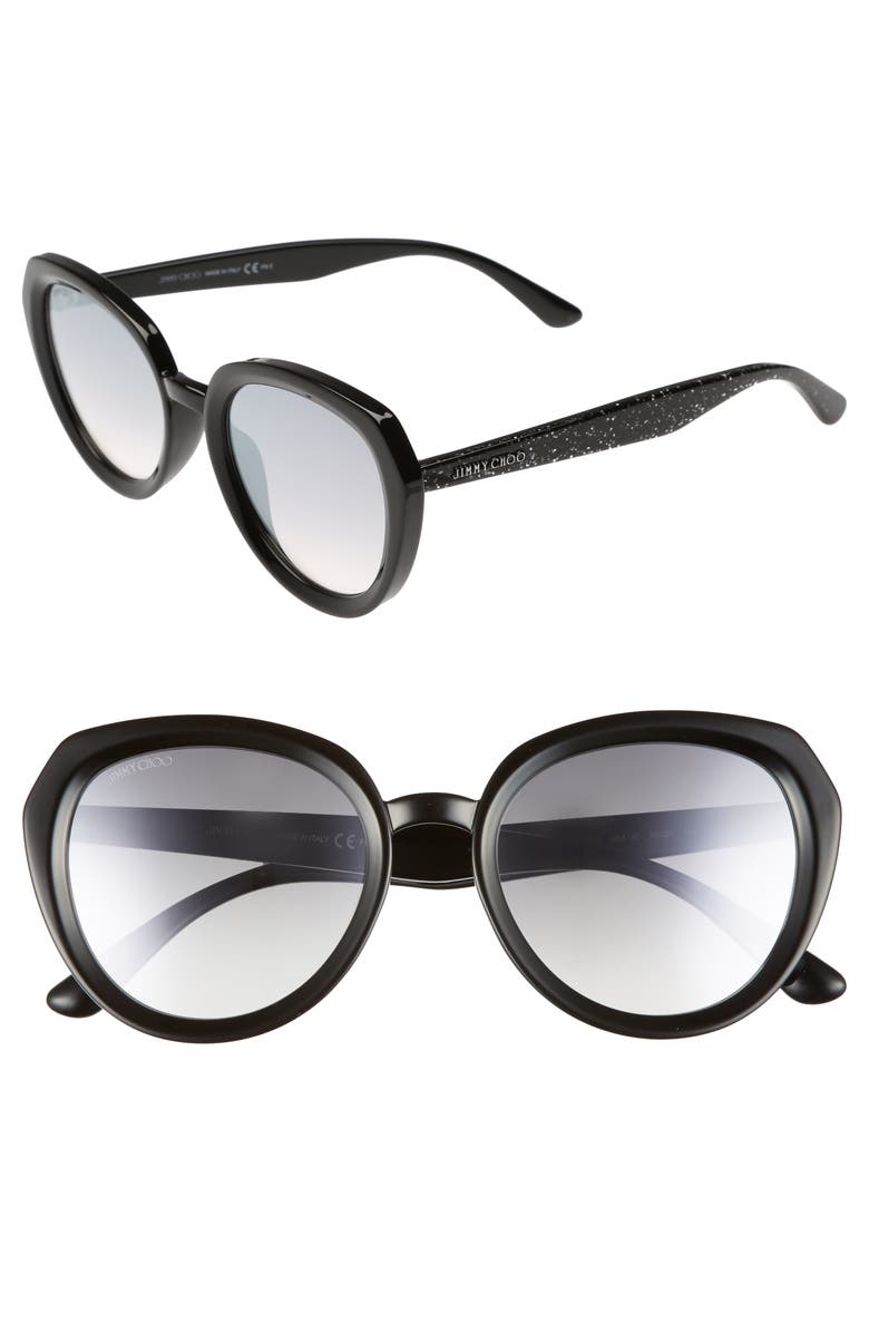 Jimmy Choo Maces 53mm Oversize Sunglasses, Main, color,