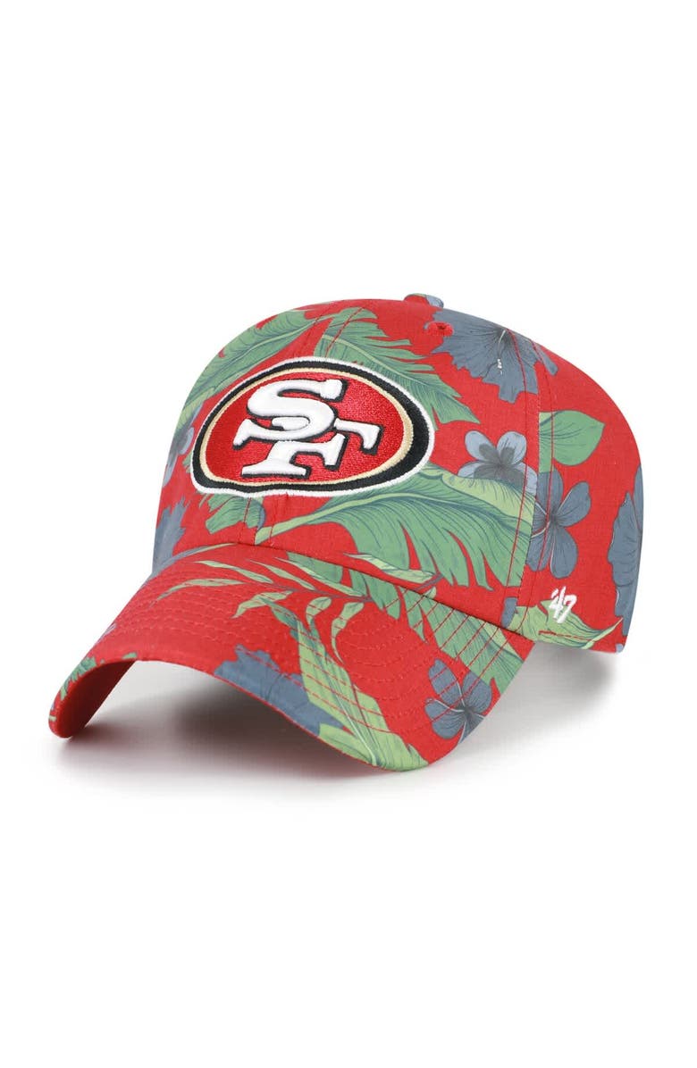 '47 Men's '47 Scarlet San Francisco 49ers Beach Side Clean Up Adjustable Hat, Main, color, Scarlet